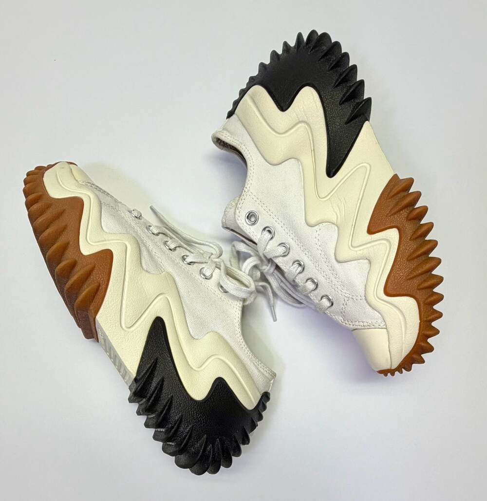 Converse Run Star Motion CX Platform Low White Black Gum Women 7 - Picture 5 of 16